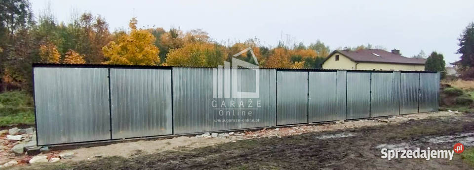 GARAZ BLASZANY RZĄD 175m x 5m 4x Brama ocynk Poznań