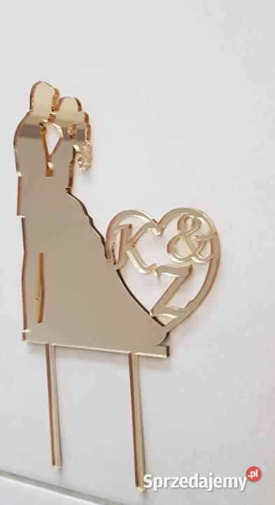 Ślubny topper złoty Pozostałe Częstochowa sprzedam