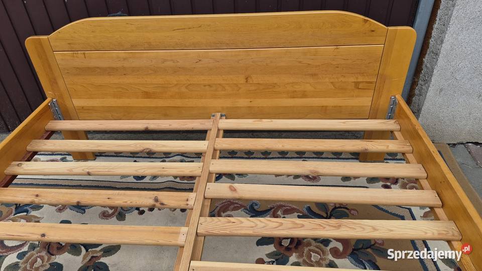 Łóżko z drewna bukowego 160 x 200 solidne Sypniewo