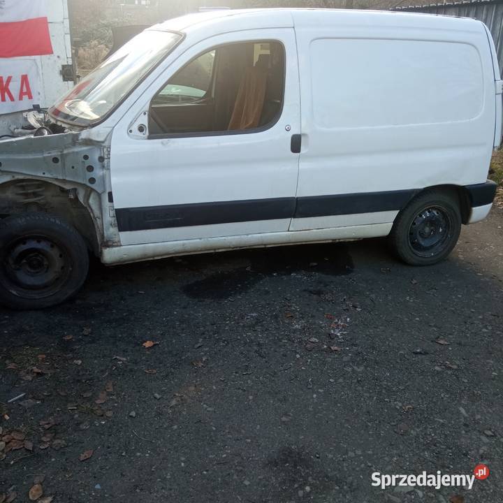 Drzwi przód citroen Berlingo partner 2003 białe Szczecin