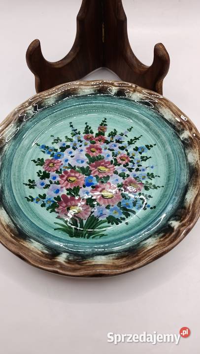 Nieduży podstawek dekoracyjny ręcznie malowany lubelskie Zamość sprzedam