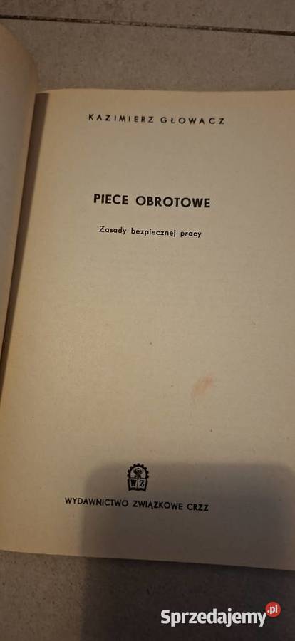 Piece obrotowe BHP 1971 rzadki poradnik Łęczyca