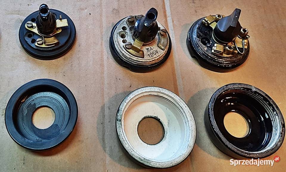 Wyłączni przełącznik ceramiczny przedwojenny Ostrów Wielkopolski