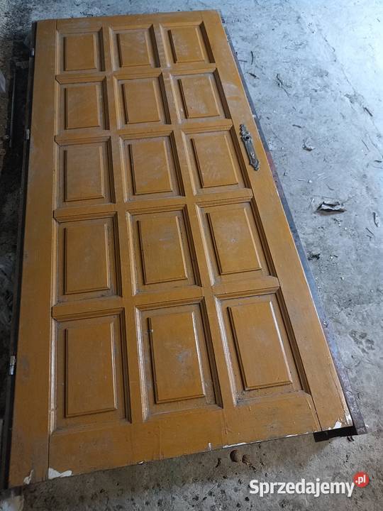 Drzwi drewniane ościeżnica metalowa Drzwi zewnętrzne Zamość