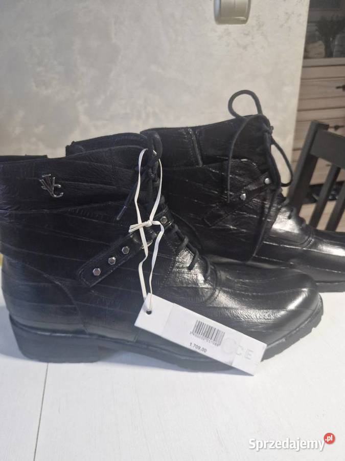 Sprzedam nowe buty skurzane rozmiar 45 czarny Brodnica