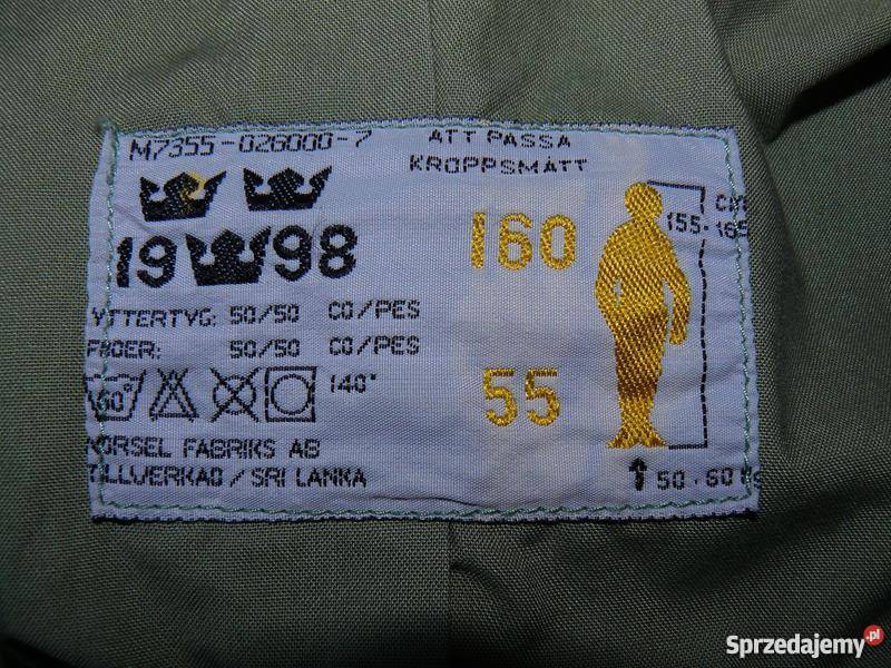 Szwedzka kurtka wojskowa M90 Pisz sprzedam