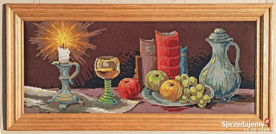 Obraz Martwa natura haft krzyżykowy