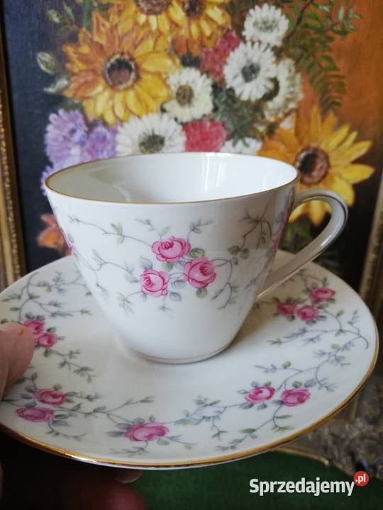 Porcelana sygnowana Schumann róże100 letnia Porcelana i szkło małopolskie Gorlice