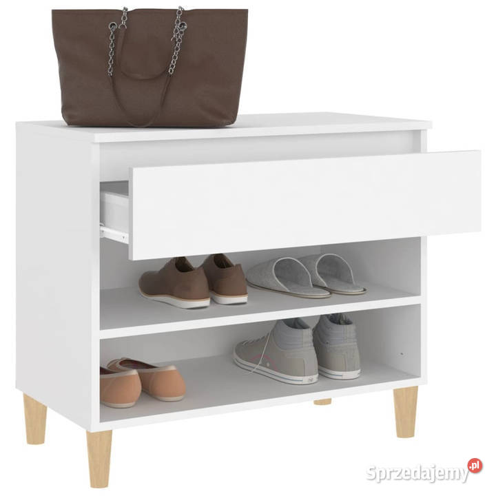 Półka na buty biała 70x36x60 materiał Warszawa