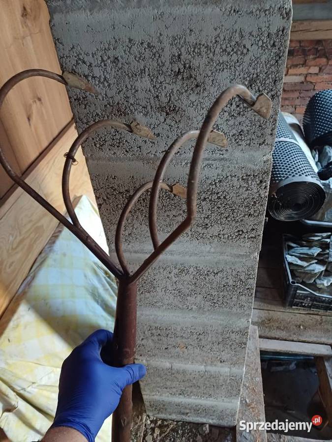 Stara ręczna brona ogrodowa Lubań