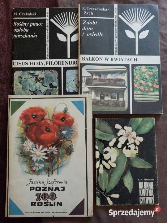 Okazja 4 książki o roślinach Kwiaciarstwo klucz dom i ogród dolnośląskie Wrocław