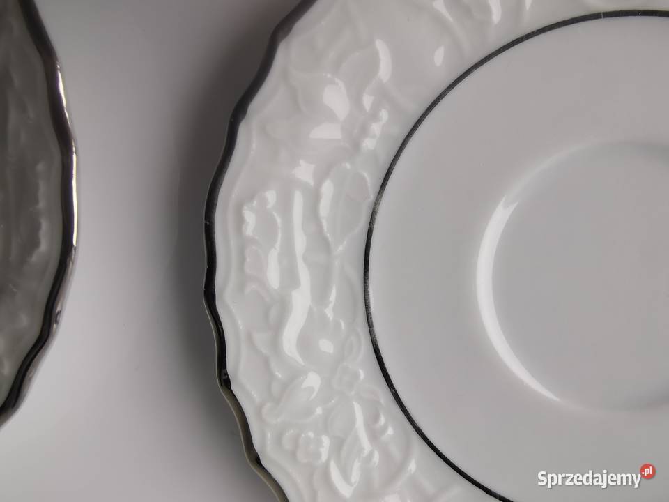dwa spodeczki Lauretta Bavaria Porcelana i szkło Lublin sprzedam