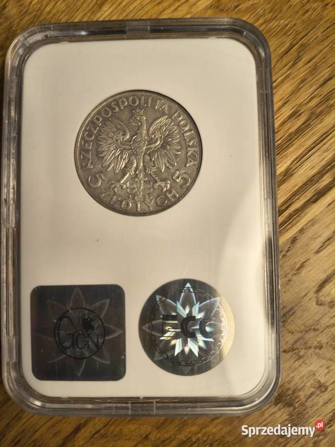 5 1933 Polonia grading GNC nota AU 53 zachodniopomorskie