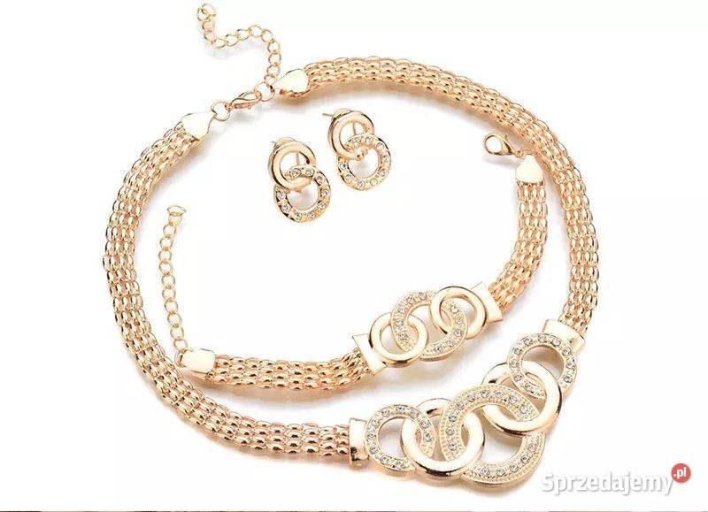 3 cześć elegancki komplet biżuterii zachodniopomorskie Kołobrzeg