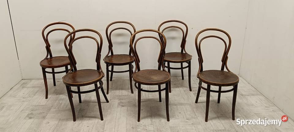 krzesło krzesła Thonet stare gięty buk A14 Radomsko