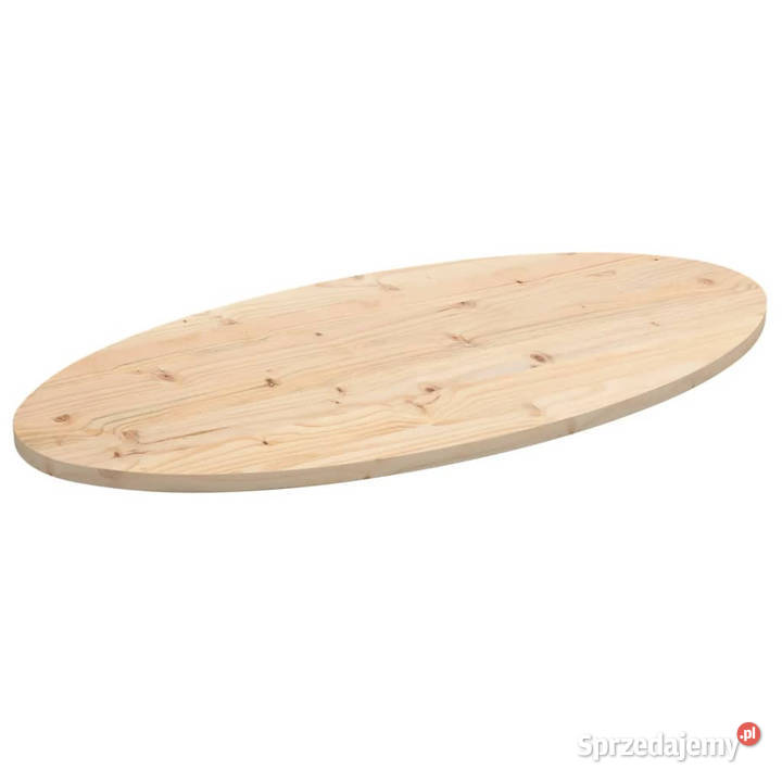 Blat stołu 110x55x25 lite drewno sosnowe owalny Warszawa