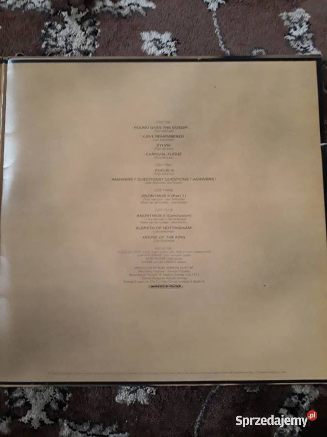 Z klasyki rocka progresywnego FOCUS 3 1972r 2LP Rzeszów