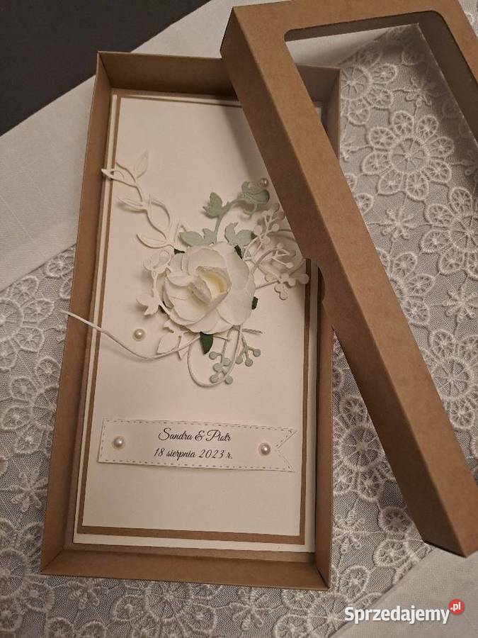 Kartka w pudelku z okazji ślubu śląskie