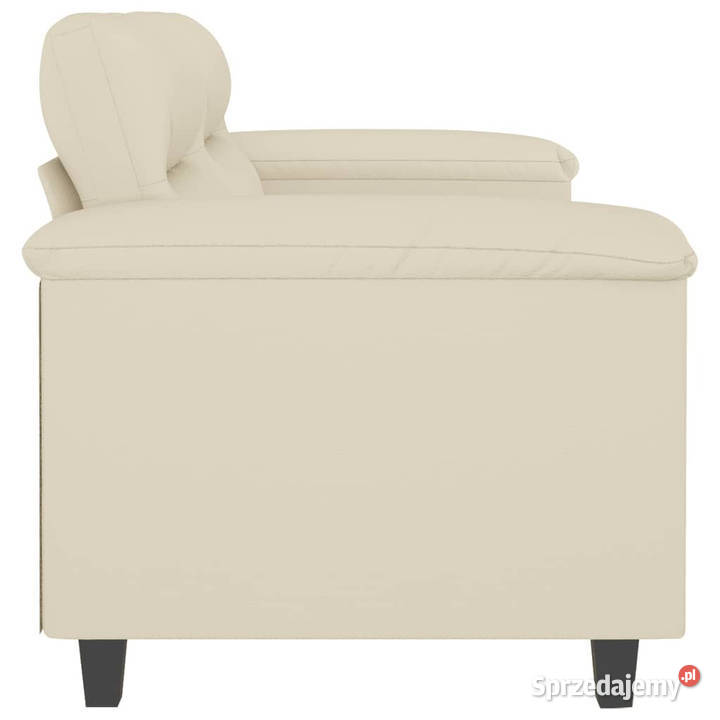 2osobowa sofa kremowy 120 sztuczna skóra Warszawa