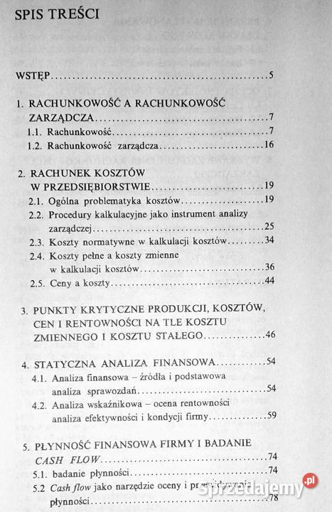 Rachunkowość zarządcza Andrzej Kowalak Książki i Podręczniki Chełm