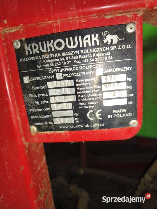 Rozsiewacz nawozów opryskiwacz Pasłęk