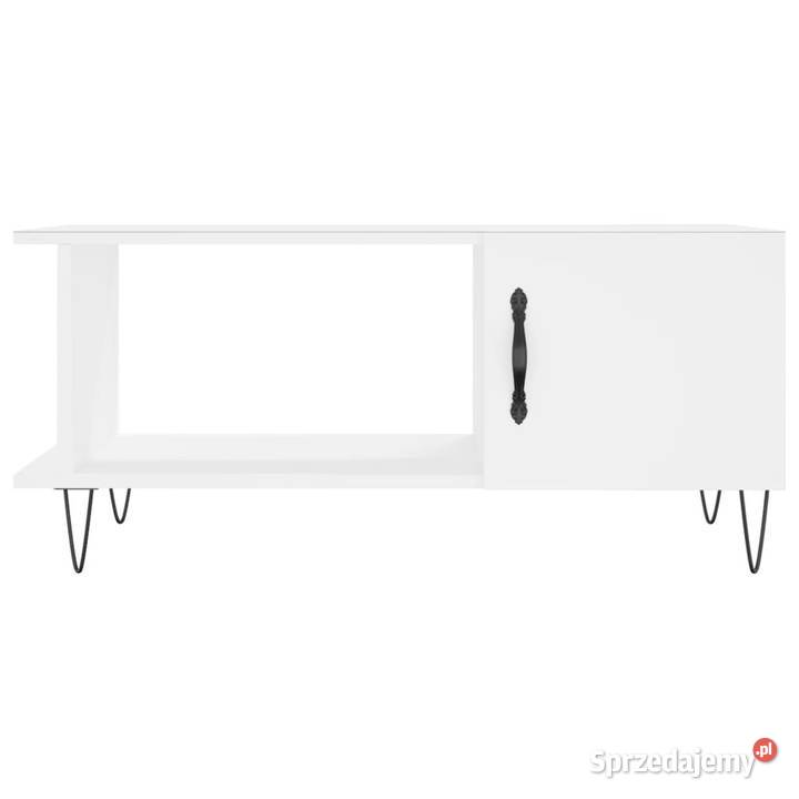 Stolik kawowy biały 90x50x40 materiał Warszawa