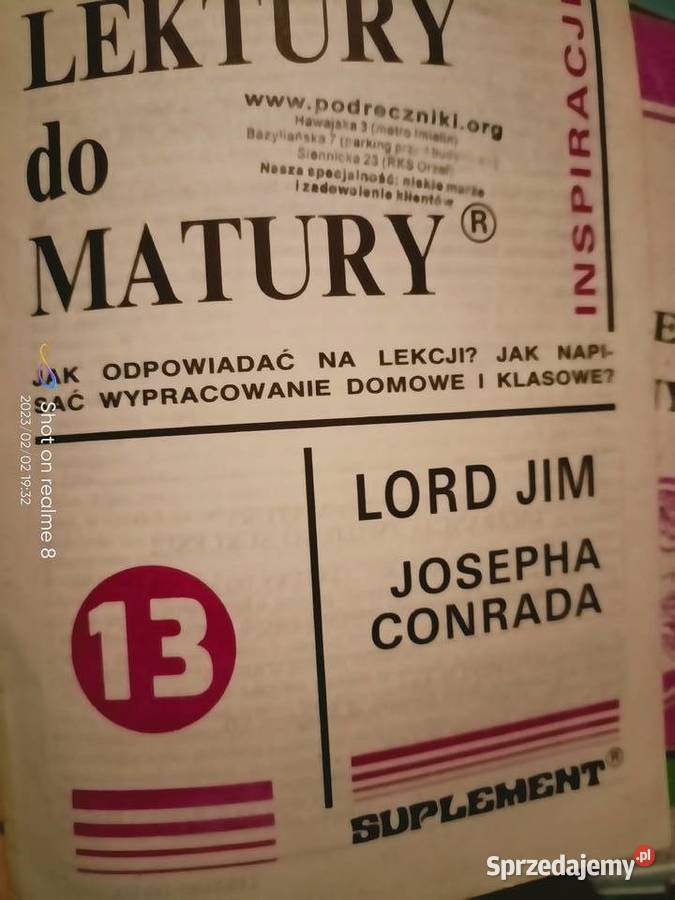 Lord Jim romantyzm analizy literatury księgarnia
