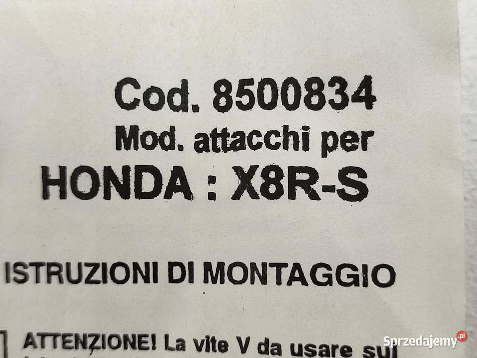 STELAŻ MOCOWANIE SZYBY HONDA X8RS 19982005 NOWE