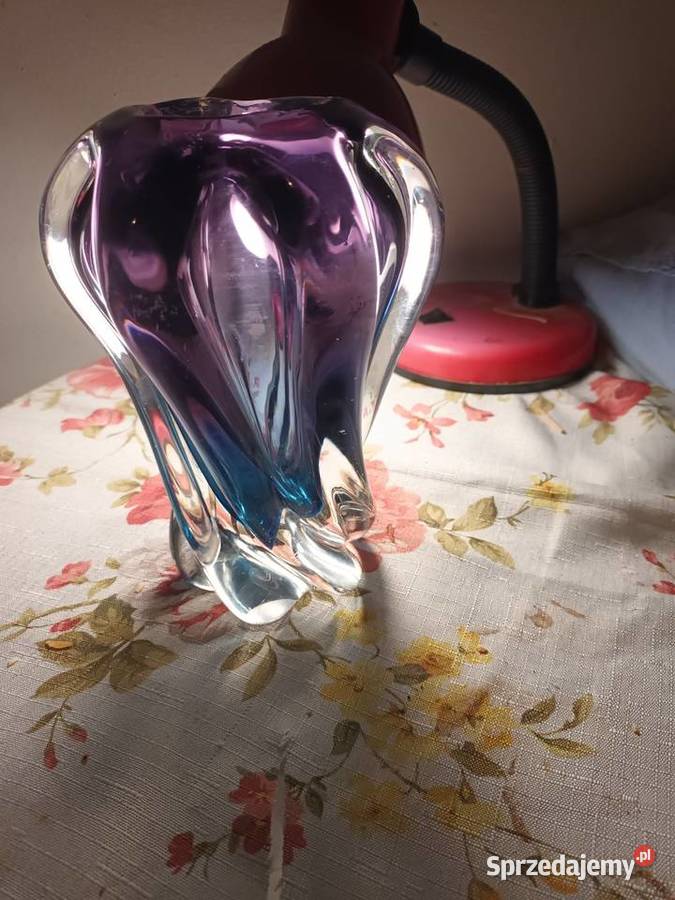 Wazon artystyczny z grubego szkła Antyki, Sztuka, Kolekcje Bielsko-Biała