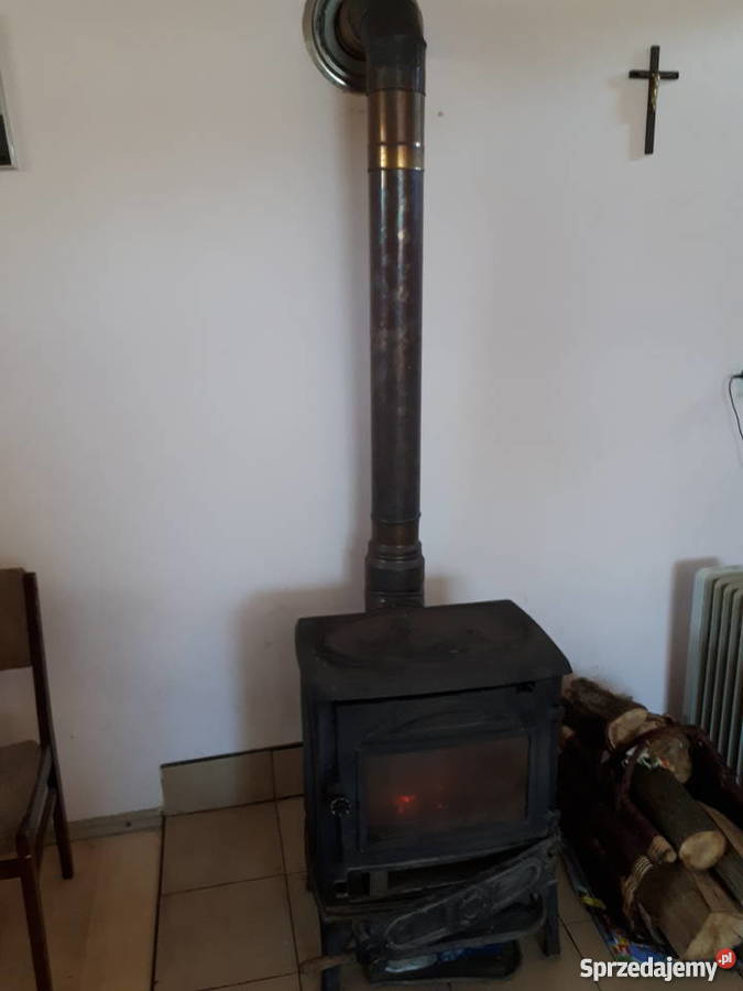 Piec koza kominek czarny Stare Babice