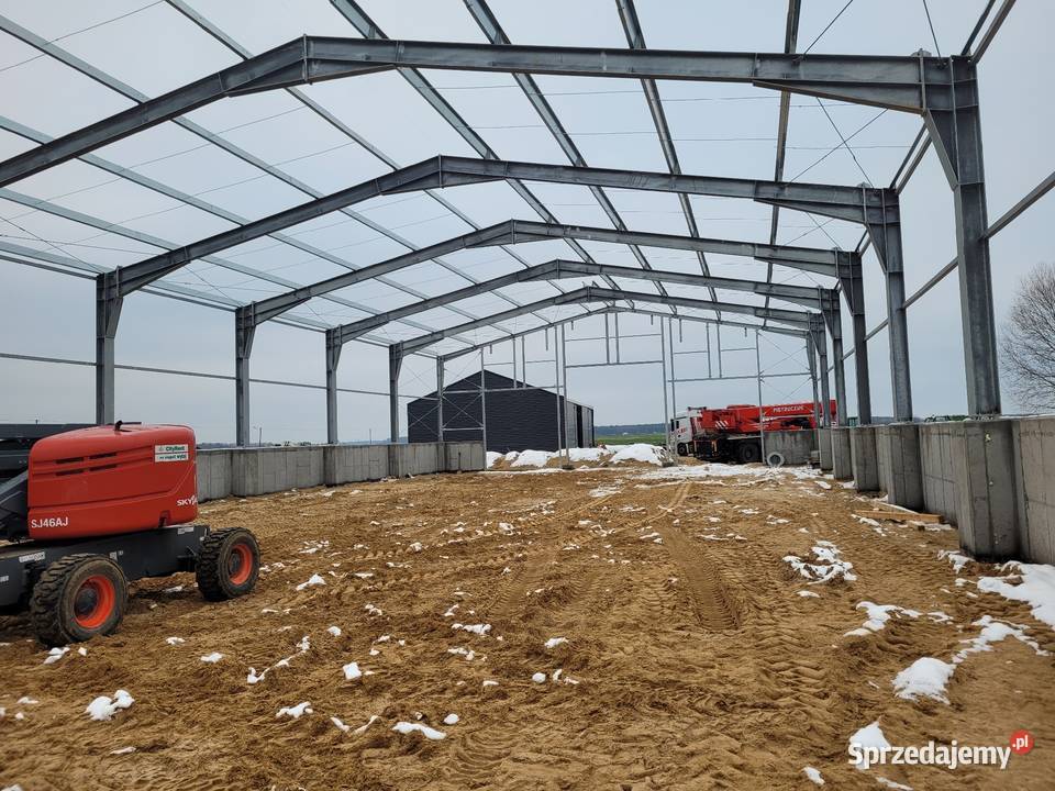 Hala stalowa 20x40x6 konstrukcja stalowa Rolnictwo Przasnysz