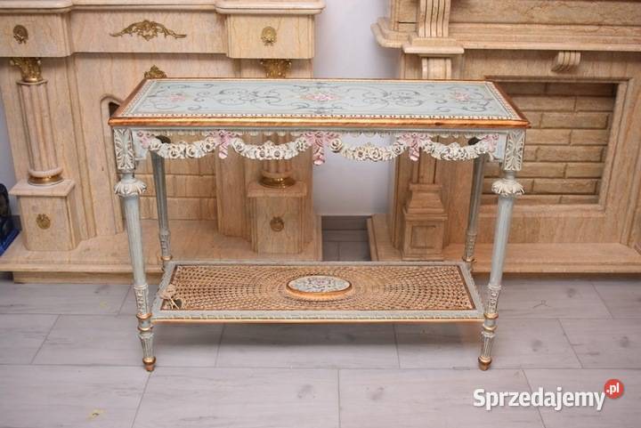 Drewniany Stolik Francuski Stół Biurowy Empire Stoły i stoliki ogrodowe Kraków