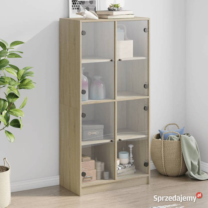 Szafka z drzwiczkami dąb sonoma 68x37x142 mazowieckie