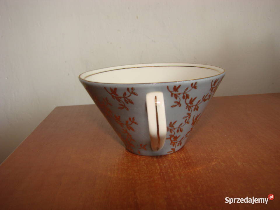 Chodzież porcelanowa filiżanka PRL Pruszcz Gdański