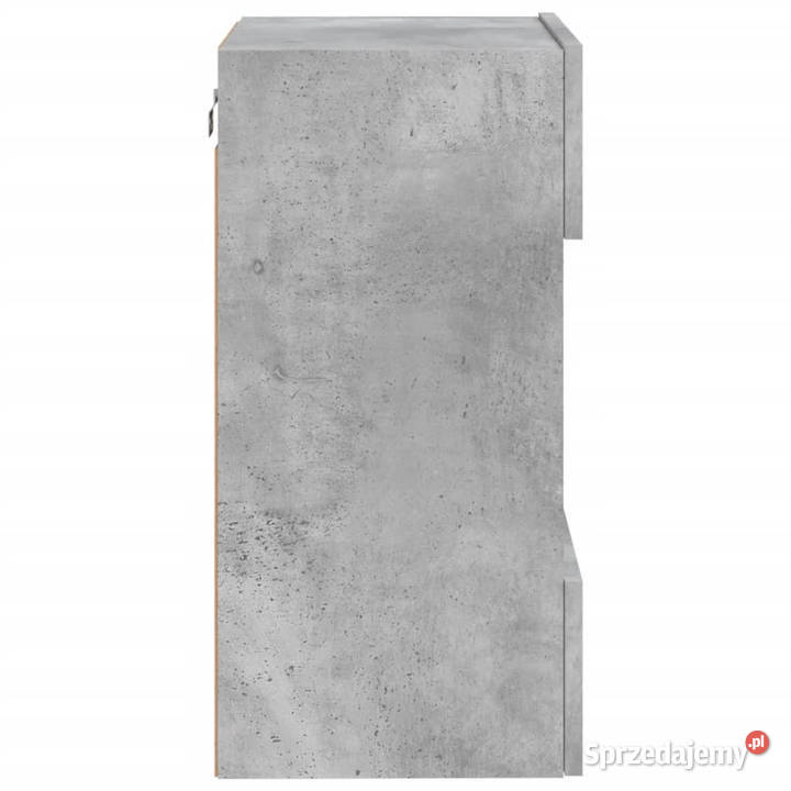 Ścienna szafka TV z LED szarość betonu 40x30x605 Warszawa sprzedam