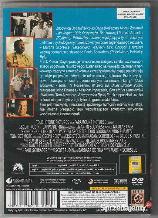 CIEMNA STRONA MIASTA Nicolas Cage DVD Pruszków