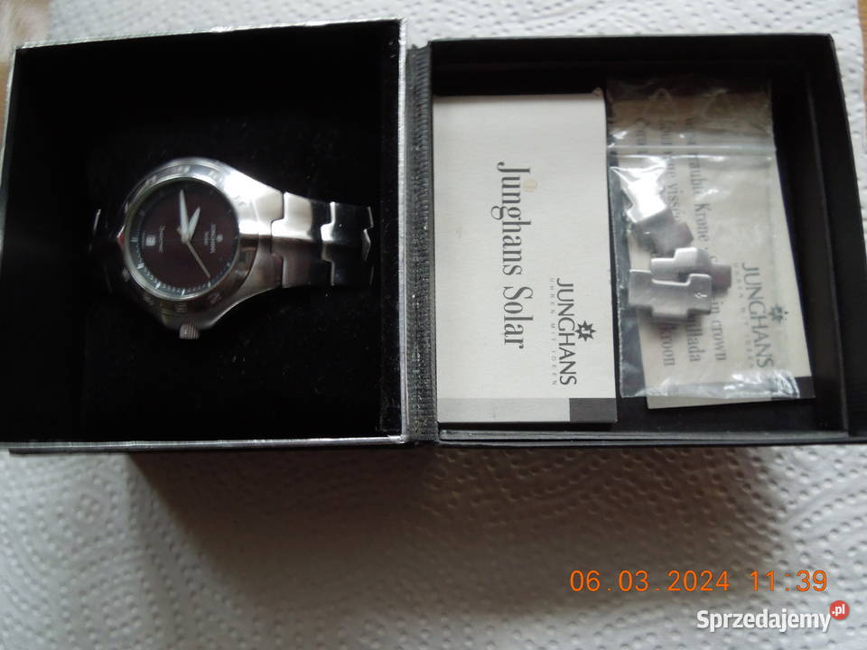 zegarek junghans solar Męskie