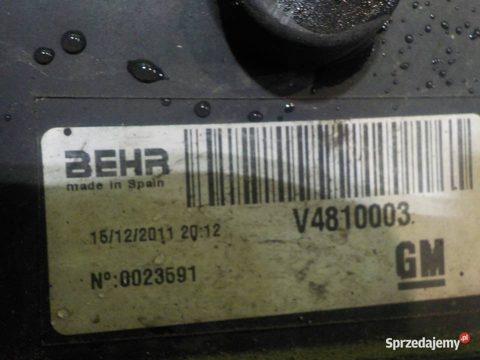 OPEL MERIVA B 13 CDTI 12r 5D wentylator