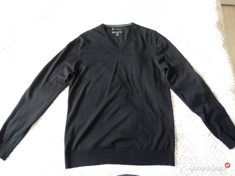 Sweter Męski Wełniany 100 Wełna Merino Fine Wkładane przez głowę  Swetry i golfy Moda i Styl Łomża