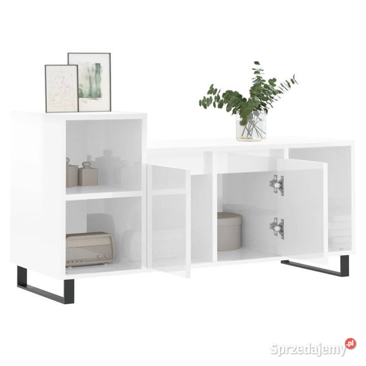 Szafka pod TV wysoki połysk biała 100x35x55 Warszawa