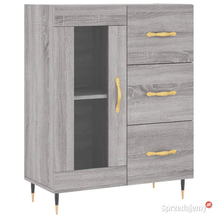 Witrynka szary dąb sonoma 695x34x180 materiał Kredensy i witryny Warszawa sprzedam