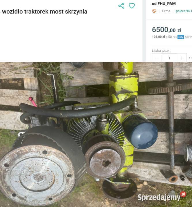 Belka hydrostat oś wozidło traktorek most Kłobuck