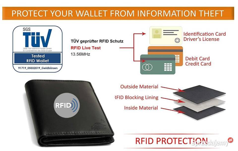 FaVolmer Duży czarny skórzany portfel ze skóry mazowieckie Warszawa