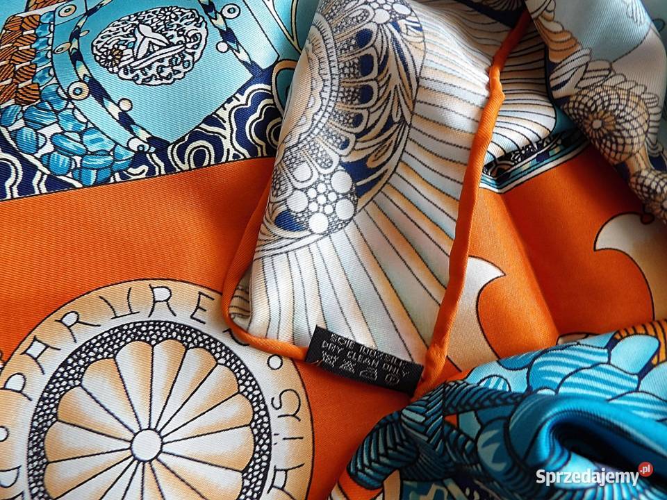 Hermes Paris apaszka twill silk 8989 orange Dla kobiet mazowieckie Kolonia Piaski