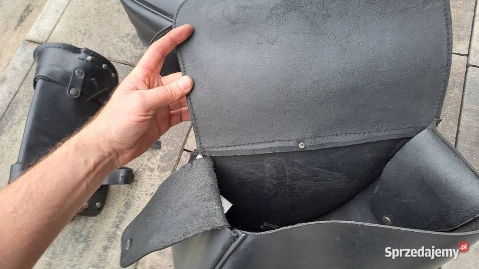 skórzane sakwy boczne motocyklowe piórnik