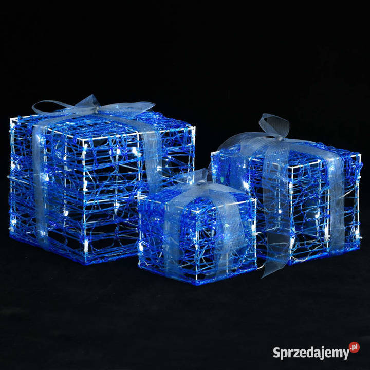 vidaXL Dekoracja świąteczna 3 akrylowe prezenty sprzedam