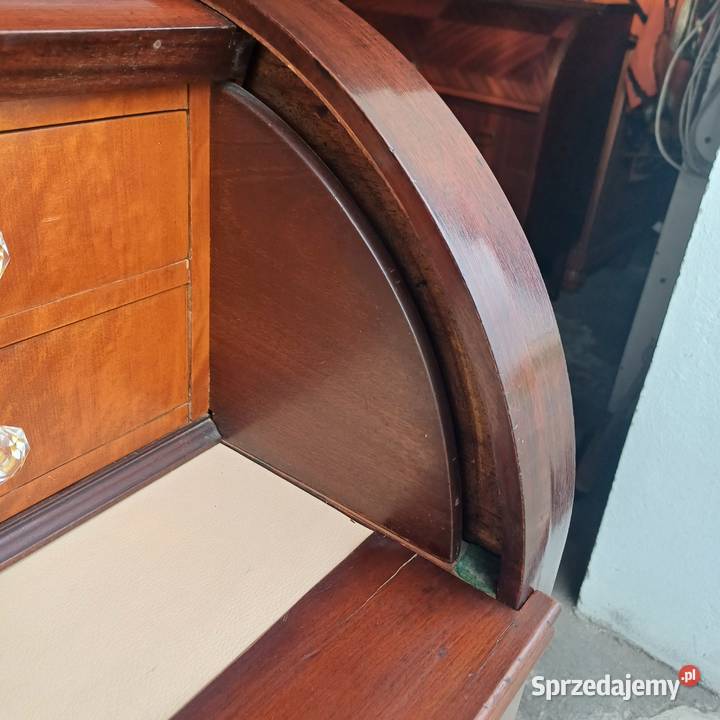 Reprezentacyjne Biurko Sekretarzyk cylindryczny wielkopolskie Suchorzew