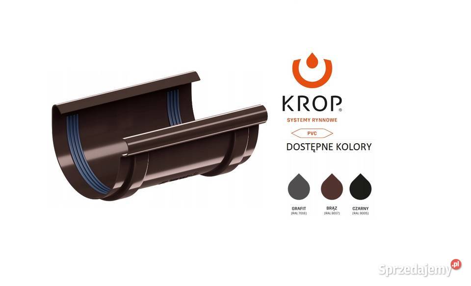 KROP RynnyPCV System rynnowy ZŁĄCZKA RYNNY 100 podlaskie sprzedam