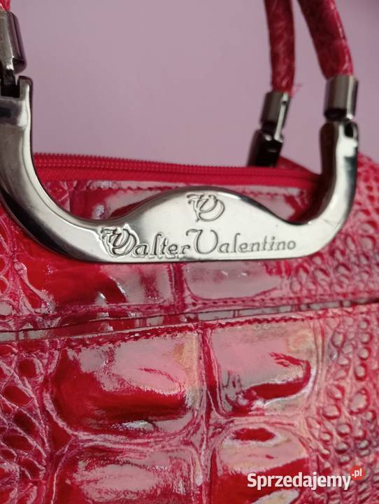 Walter Valentino Italy torebeczka vintage skóra