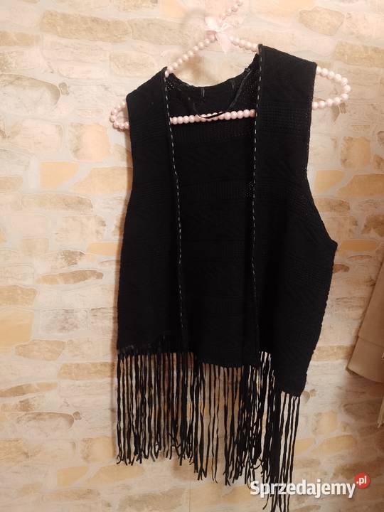 4042 LXL Ażurowa bogato zdobiona kamizelka Kraków